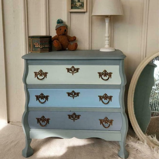 Buikkastje "Blauw tinten"