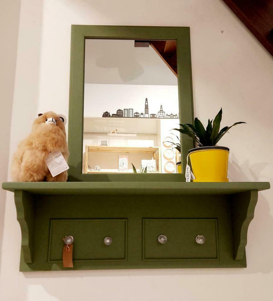 Kapstok met spiegel "Mos"